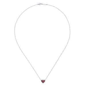 Gabriel & Co. Sterling Silver Lusso Color Gemstone Necklace