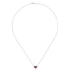 Gabriel & Co. Sterling Silver Lusso Color Gemstone Necklace