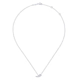 Gabriel & Co. 14k White Gold Floral Diamond Necklace