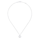 Gabriel & Co. Sterling Silver Contemporary Diamond Necklace