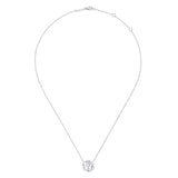 Gabriel & Co. Sterling Silver Contemporary Diamond Necklace