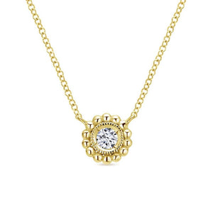 Gabriel & Co. 14k Yellow Gold Bujukan Diamond Necklace