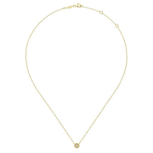 Gabriel & Co. 14k Yellow Gold Bujukan Diamond Necklace