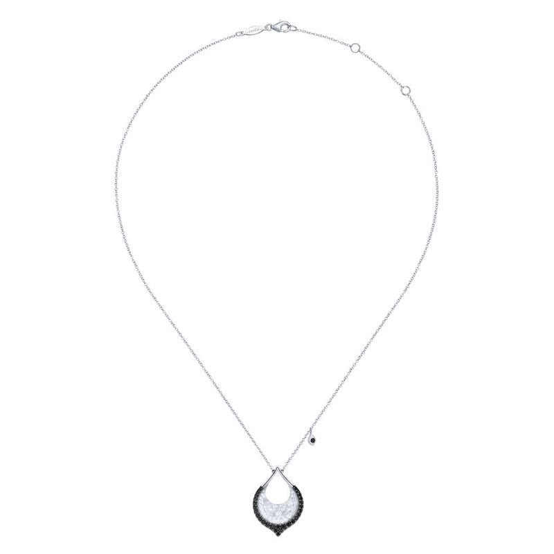 Gabriel & Co. Sterling Silver Souviens Gemstone Necklace