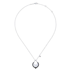 Gabriel & Co. Sterling Silver Souviens Gemstone Necklace