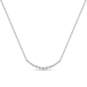 Gabriel & Co. 14k White Gold Lusso Diamond Necklace