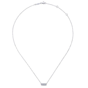 Gabriel & Co. 14k White Gold Lusso Diamond Necklace