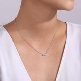 Gabriel & Co. 14k White Gold Lusso Diamond Necklace