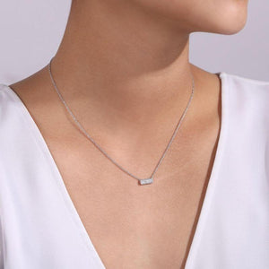 Gabriel & Co. 14k White Gold Lusso Diamond Necklace