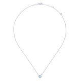 Gabriel & Co. Sterling Silver Lusso Color Diamond and Gemstone Necklace