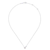 Gabriel & Co. Sterling Silver Grace Diamond and Pearl Necklace