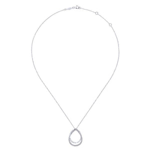 Gabriel & Co. Sterling Silver Souviens Gemstone Necklace