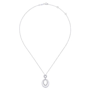 Gabriel & Co. Sterling Silver Souviens Gemstone Necklace