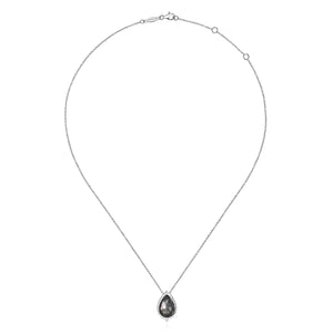 Gabriel & Co. Sterling Silver Souviens Gemstone Necklace