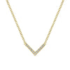 Gabriel & Co. 14k Yellow Gold Lusso Diamond Bar Necklace