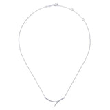 Gabriel & Co. 14k White Gold Kaslique Diamond Bar Necklace