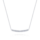 Gabriel & Co. 14k White Gold Lusso Diamond Bar Necklace