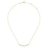 Gabriel & Co. 14k Yellow Gold Lusso Diamond Bar Necklace