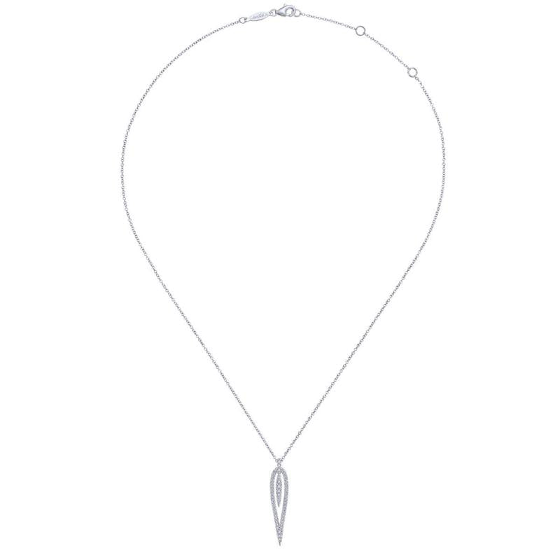 Gabriel & Co. 14k White Gold Kaslique Diamond Necklace