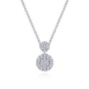 Gabriel & Co. 14k White Gold Lusso Diamond Necklace