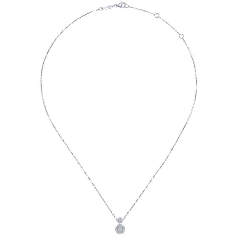 Gabriel & Co. 14k White Gold Lusso Diamond Necklace