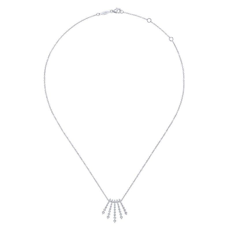 Gabriel & Co. 14k White Gold Kaslique Diamond Necklace