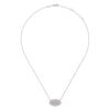 Gabriel & Co. 14k Two Tone Gold Lusso Diamond Necklace