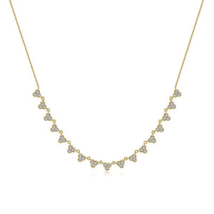 Gabriel & Co. 14k Yellow Gold Lusso Diamond Necklace