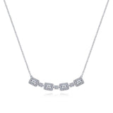 Gabriel & Co. 14k White Gold Lusso Diamond Necklace