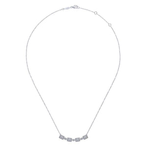 Gabriel & Co. 14k White Gold Lusso Diamond Necklace