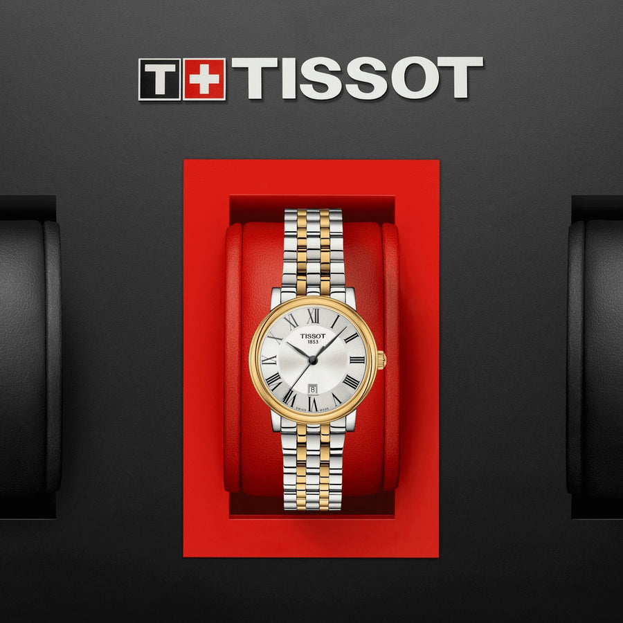 Tissot Carson Premium Lady (Stainless Steel, Grey/Yellow Gold 1N14) Roman