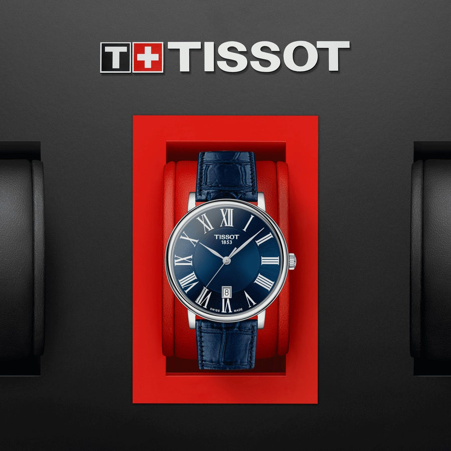 Tissot Carson Premium (Leather, Blue) Roman