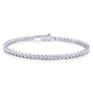 Gabriel & Co. 14k White Gold Lusso Diamond Tennis Bracelet