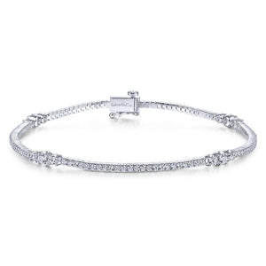 Gabriel & Co. 14k White Gold Lusso Diamond Tennis Bracelet