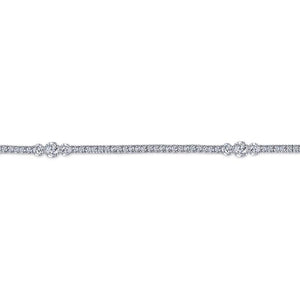 Gabriel & Co. 14k White Gold Lusso Diamond Tennis Bracelet