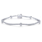 Gabriel & Co. 14k White Gold Lusso Diamond Tennis Bracelet