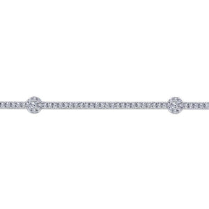 Gabriel & Co. 14k White Gold Lusso Diamond Tennis Bracelet