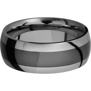 Lashbrook Black Tungsten Men's Wedding Band