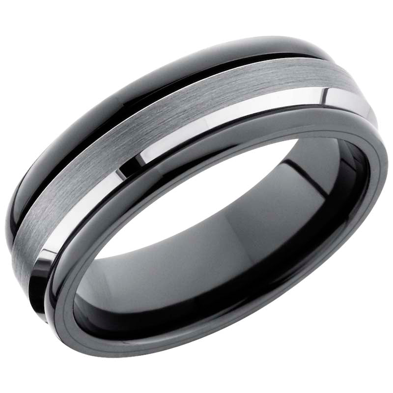 Lashbrook Black Tungsten Men's Wedding Band