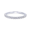 Gabriel & Co. 14k White Gold Contemporary Anniversary Wedding Band