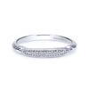 Gabriel & Co. 14k White Gold Victorian Diamond Wedding Band