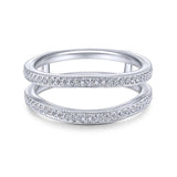 Gabriel & Co. 14k White Gold Victorian Enhancer Wedding Band