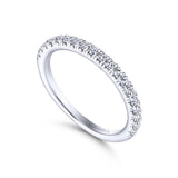 Gabriel & Co. 14k White Gold Contemporary Anniversary Wedding Band