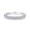 Gabriel & Co. 14k White Gold Contemporary Anniversary Wedding Band