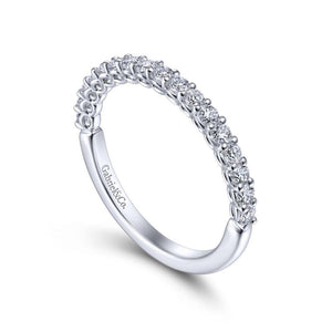 Gabriel & Co. 14k White Gold Wedding Band