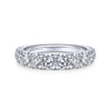 Gabriel & Co. 14k White Gold Contemporary Anniversary Wedding Band