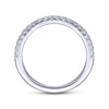 Gabriel & Co. 14k White Gold Contemporary Anniversary Wedding Band