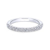 Gabriel & Co. 14k White Gold Contemporary Anniversary Wedding Band