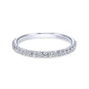 Gabriel & Co. 14k White Gold Contemporary Anniversary Wedding Band