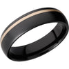 Lashbrook Black & Yellow Zirconium 6mm Men's Wedding Band